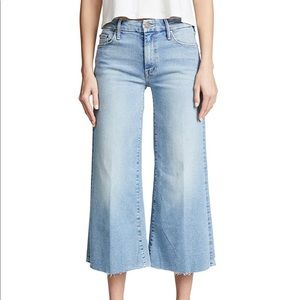 MOTHER jeans The Roller Crop Fray